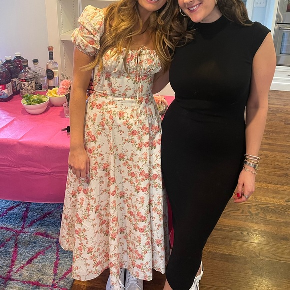 Tallulah Floral Cotton Blend Sundress HOUSE OF CB - Picture 3 of 3